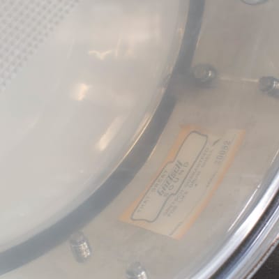 1970s Gretsch 5x14 Model 4160 Chrome Over Brass Snare Drum image 10
