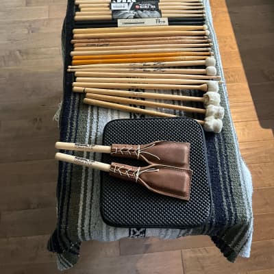 New and Used Drum Sticks, Brushes and Mallets  - 23 pairs image 3