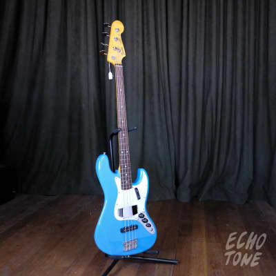 2017 Fender Jazz Bass (California Blue, Gig Bag) image 4