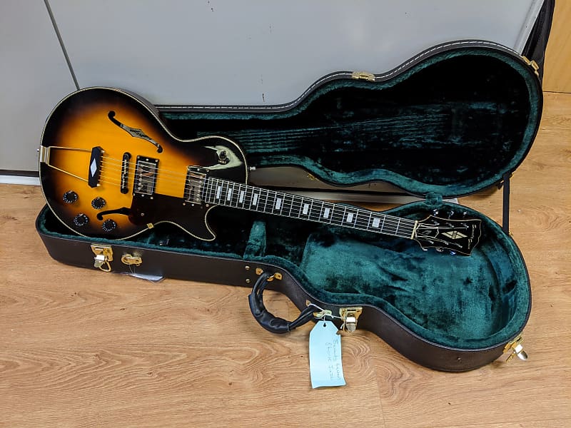 Seventy Seven Stork Jazz Antique Sunburst Semi Hollowbody
