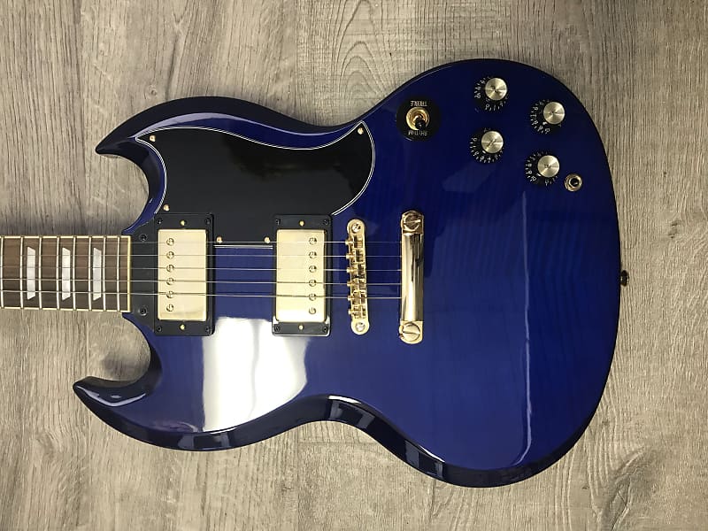 Epiphone SG G-400 Pro 2019 Transparent Blue | Reverb Epiphone SG G-400 Pro 2019 Transparent Blue | Reverb
