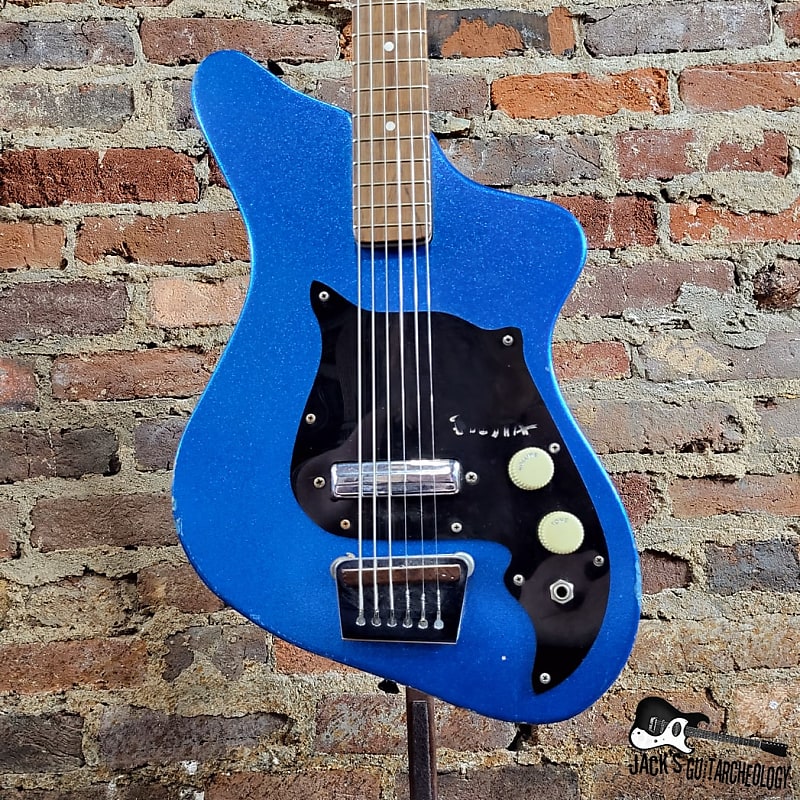 RARE: Alamo Fiesta Electric Guitar (1950s/1960s Blue Flake Finish) image 1
