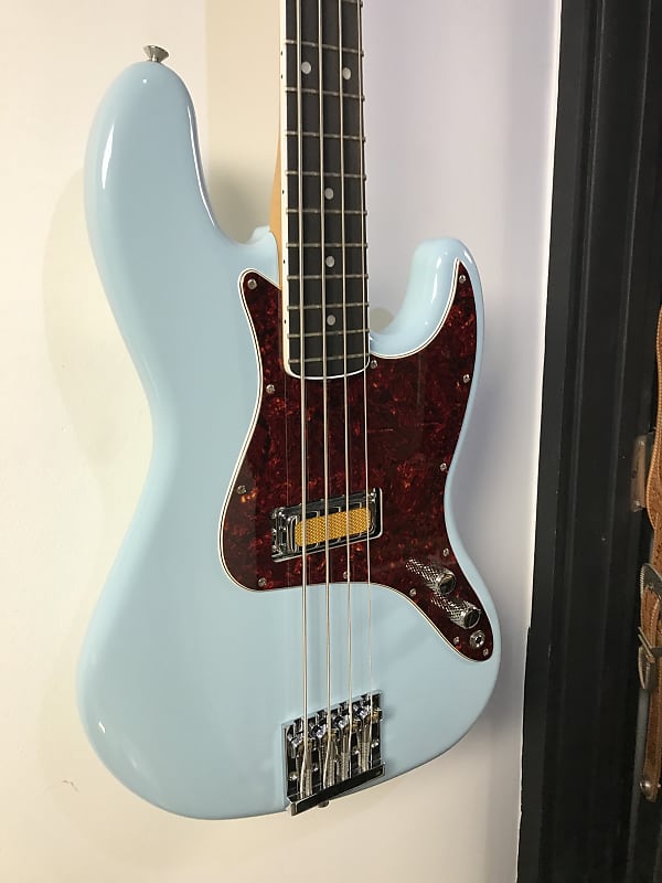 Fender Jazz Bass Gold Foil 2023 - Daphne Blue image 1