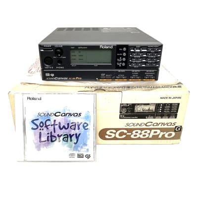 [Excellent] Roland Sound Canvas SC-88Pro w/ Library CD, Manual & Original box MIDI Sound Module Synthesizer