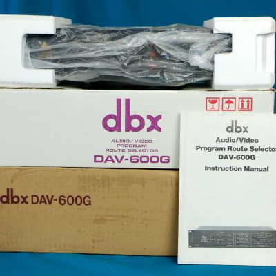 MINT 1988 dbx DAV-600G 7-Input Audio/Video Router Switch Selector w/ Orig Boxes + Manual image 8