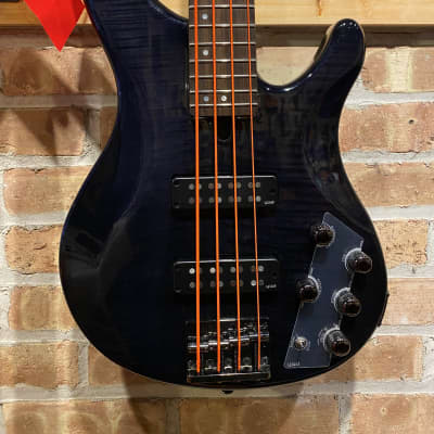 Yamaha TRBX604FM 4-String Electric Bass Guitar- Translucent Black image 1