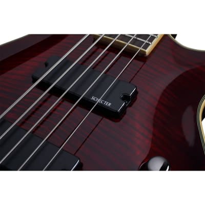 Schecter Omen Extreme-5, 5-String Bass Left Handed Black Cherry image 4