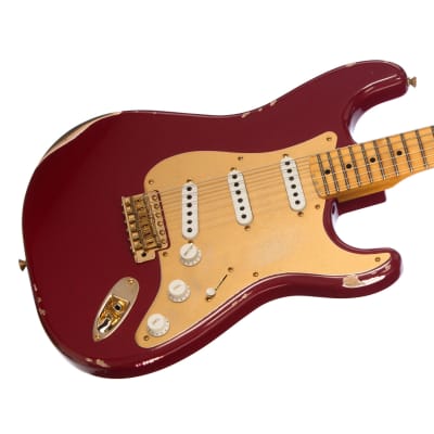 Fender Custom Shop Limited Edition 70th Anniversary 1954 Stratocaster Relic - Cimarron Red - 1 off Electric Guitar NEW! image 3
