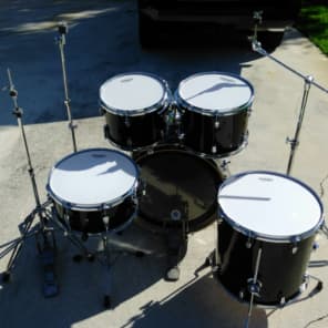 Ludwig 100th Anniversary Edition Element Series, Piano Black 5pc Power Tom Shell Pack! $375.00 image 2