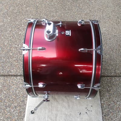CB 700 22 Round X 16 Bass Drum, Wine Red, Hardwood Shell - Clean Condition! image 5