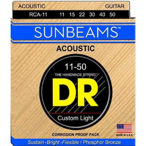 DR RCA-11 Sunbeam Medium-Lite Acoustic Strings (11-50)