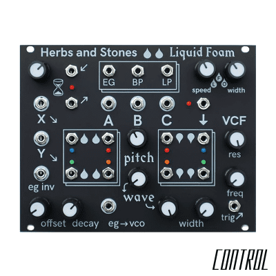 Herbs and Stones Liquid Foam Synth and Sequencer Module (Eurorack Version) image 1