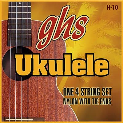 GHS Ukulele Nylon With Tie Ends 4 String Set H-10 image 1