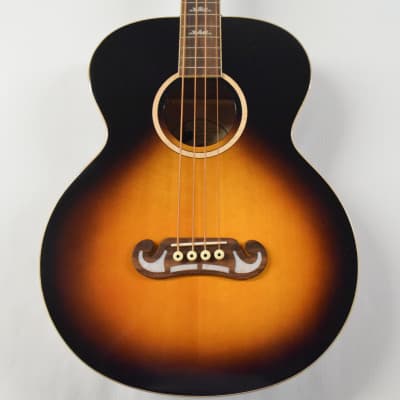 Epiphone El Capitan J-200 Studio Acoustic-electric Bass Guitar - Aged Vintage Sunburst image 1