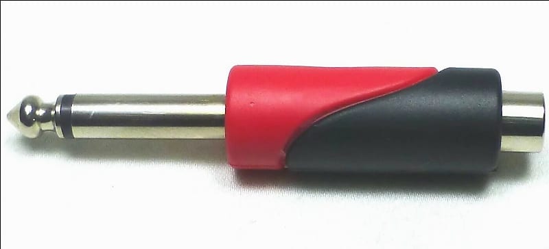 ZXPC Professional 1 x RCA Jack to 1/4"(6.3mm) Mono Phono Plug Adapter.