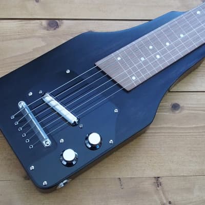 Woodsville Chicago 51 Lap Steel - Black, with Padded Gig Bag image 3