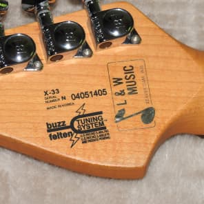 Washburn X-33 Tobacco Sunburst Buzz Feiten Tuning System