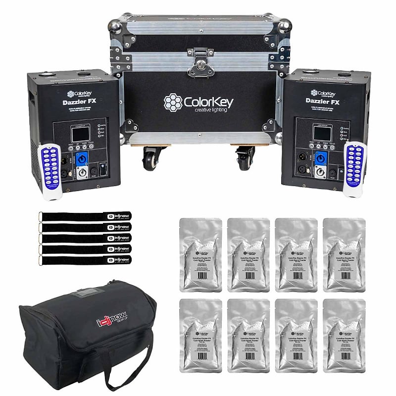 ColorKey CKU-7712 Dazzler Cold Spark Effect Machines Pair w