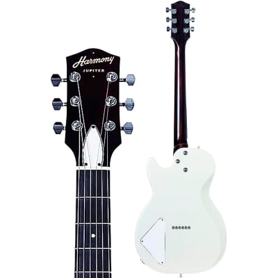 Harmony Jupiter Electric Guitar Pearl White image 4