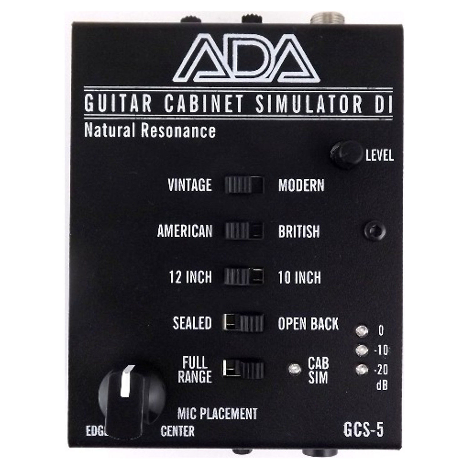 ADA GCS-3 ギターキャビネットシミュレータ DIボックス - 器材