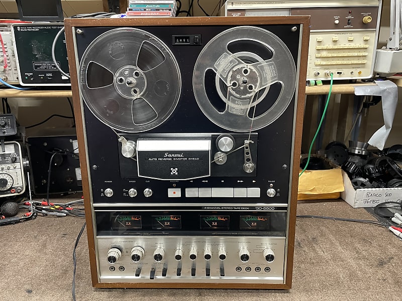 Sansui QD-5500 auto reverse quadraphonic 7 reel to reel tape deck-  SERVICED 1972