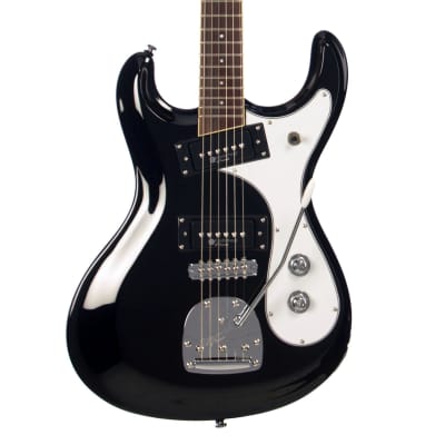 Eastwood of Canada Sidejack Pro DLX - Jet Black - Mosrite-inspired Offset Electric Guitar - NEW! for sale