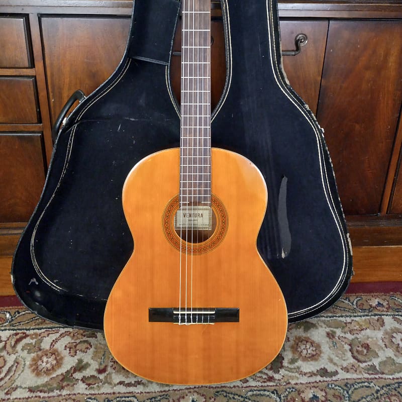 Vintage Ventura Bruno V1585 Classical Guitar Made in Japan Reverb