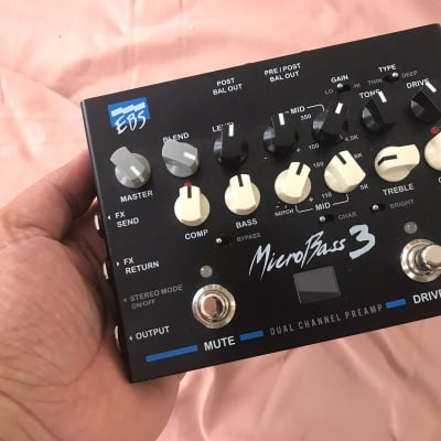 EBS MicroBass 3 Bass Preamp | Reverb