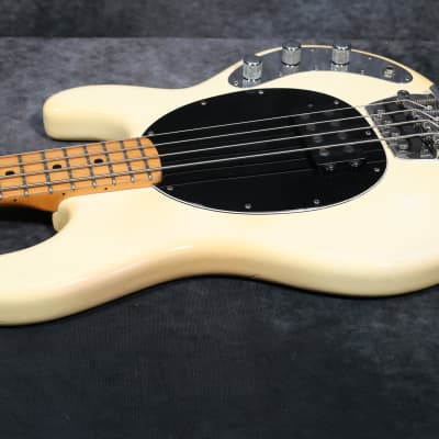1979 Music Man Stingray Bass - White - OHSC - Leather MM Bag & Strap - Excellent Condition image 10