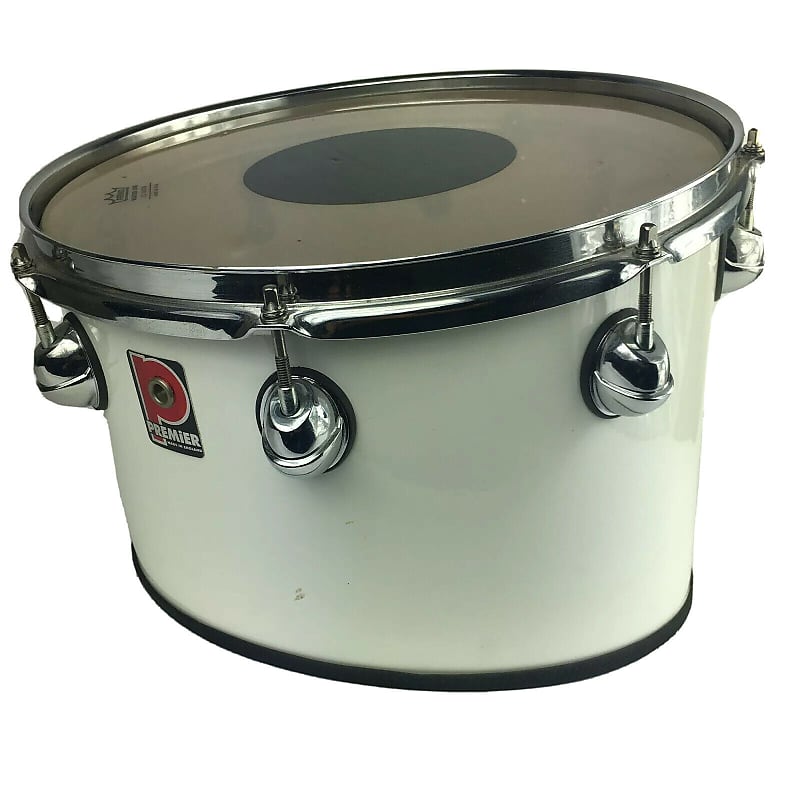 Premier 14" x 13" Marching Drum White - Made in England image 1