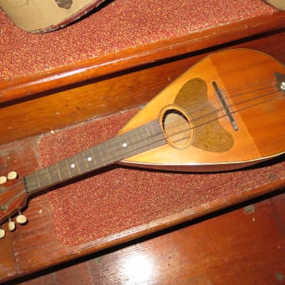vintage antique 1910 Carl Fischer mandolin  LYON + HEALEY w/ orig case americana folk music instruments image 6