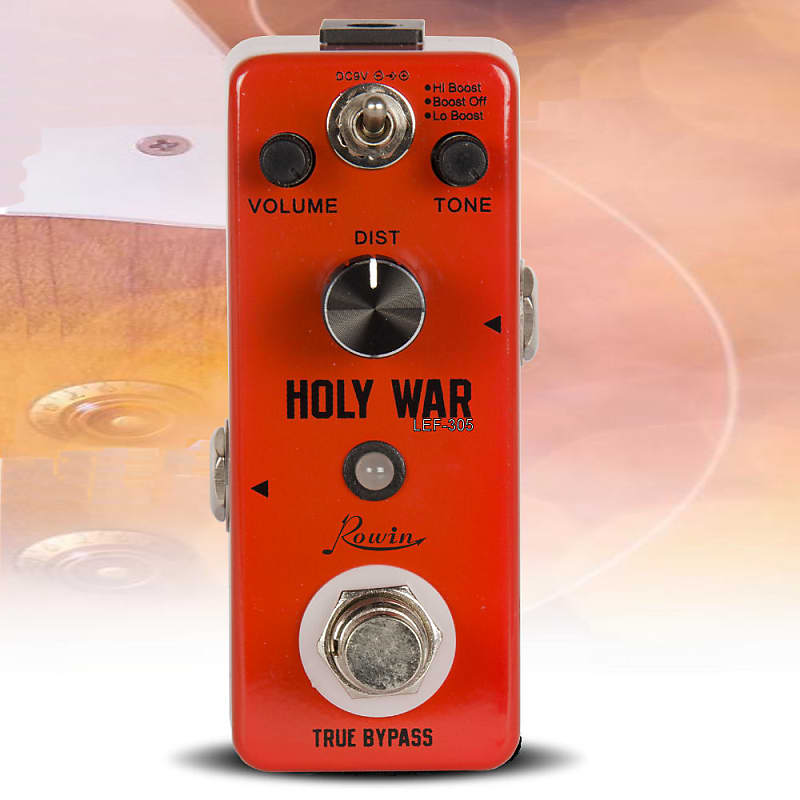 Rowin LEF-305 Holy War Classic 80’s Hiwatt type British DISTORTION Guitar Effect Pedal True Bypass image 1