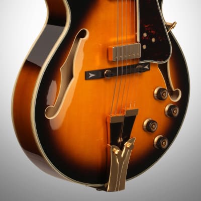Ibanez GB10SE George Benson Electric Guitar (with Case), Brown Sunburst image 3