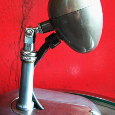 Vintage 1940's RCA MI-12017 dynamic microphone High Z w cable & Atlas DS10 stand prop display image 5