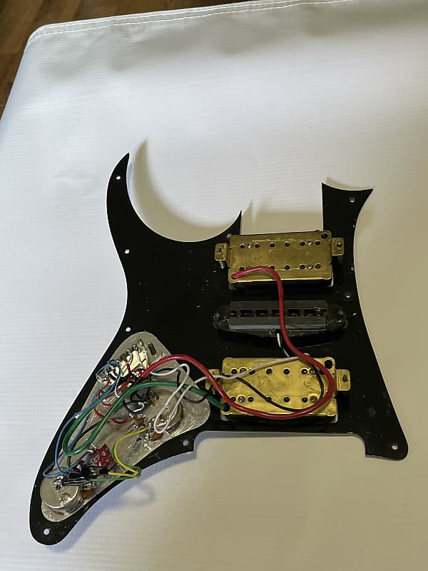 2000's Ibanez RG350DXZ Guitar Factory Loaded White Pearloid Pickguard  Pickups, Electronics
