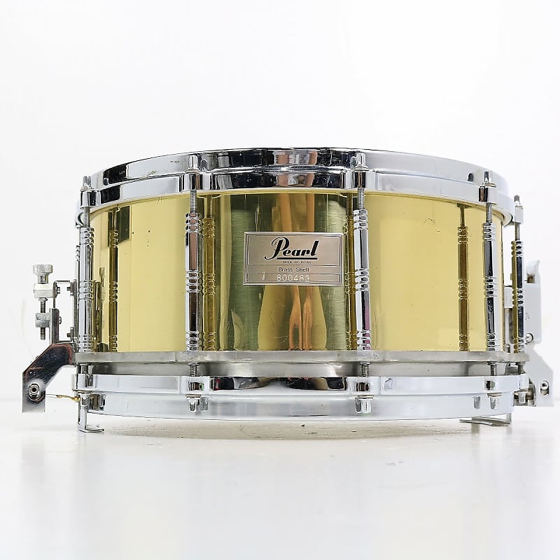 Pearl B-9114ED Free-Floating Brass 14x8 Snare Drum (2nd Gen) 1993