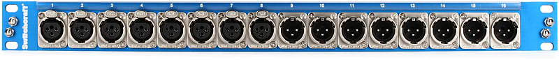 Switchcraft PT8FX8MXDB25 8-point XLR Female / 8-point XLR Male - DB25 Patchbay (3-pack) Bundle image 1