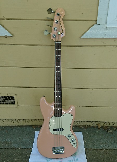 Squier Musicmaster Bass ピンク ヴィンテージ 1997 Squier Musicmaster Bass shell pink – Yeahman's Vintage