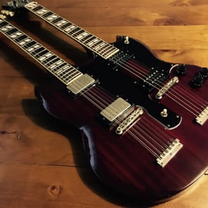 Burny Fernandes Japanese RSG-140 Jimmy Page Double Neck SG 1990's