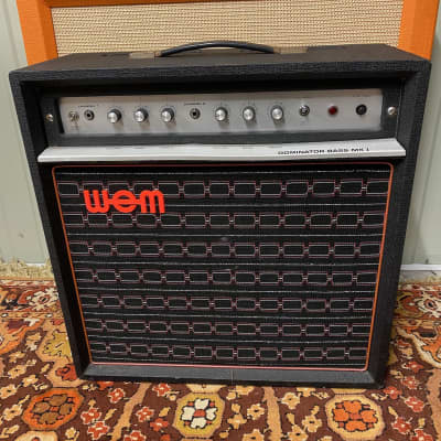 Vintage 1970s WEM Watkins Dominator Bass MK1 1x15 Valve Guitar Amplifier Combo image 1