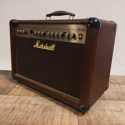 Marshall Acoustic Soloist AS50D 2-Channel 50-Watt 2x8" Acoustic Guitar Combo 2007 - Present - Brown image 3