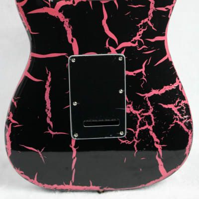Custom Crackle Painted and Upgraded Fender Squier Affinity Strat With Gig Bag image 4