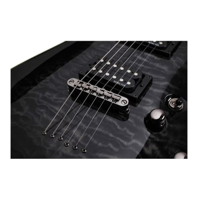 Schecter Omen Extreme 6-String Electric Guitar (See-Thru Black) image 5