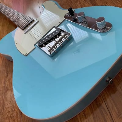 Fender Telecaster 1962 Custom Reissue Rare Domestic Finish 2017 Daphne Blue MIJ Japan image 3
