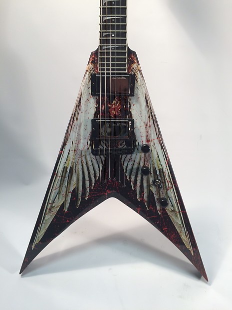 Dean Dave Mustaine VMNT Angel of Deth Electric Guitar Custom Graphic image 2