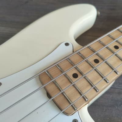 1981 Aria Pro II Japan (Matsumoku) PB-600 Precision Bass (Vintage White) image 5