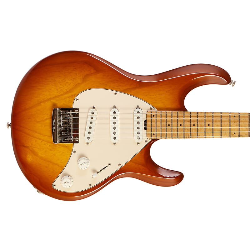 Music Man Silhouette SSS Hardtail Amber Burst 1989 | Reverb