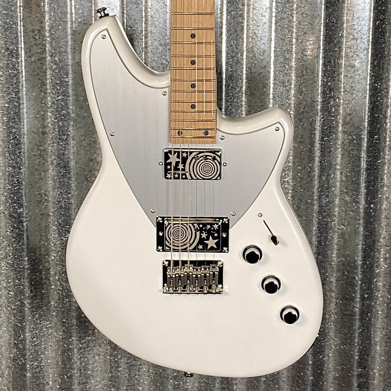 Reverend Billy Corgan Drop Z Pearl White Guitar #61239 image 1