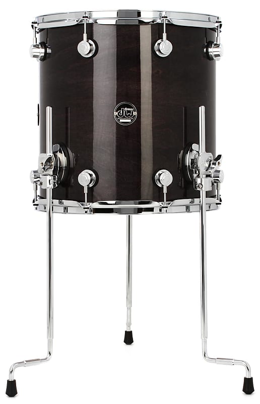 DW Performance Series Floor Tom - 14 x 14 inch - Ebony Stain Lacquer image 1