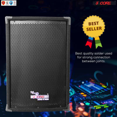 5 CORE 12" Inch Passive DJ Speaker 2000W 2.5" Voice Coil Bookshelf Sound System 2 Way Pro Audio DJ Subwoofer - 12x1 200DX image 5
